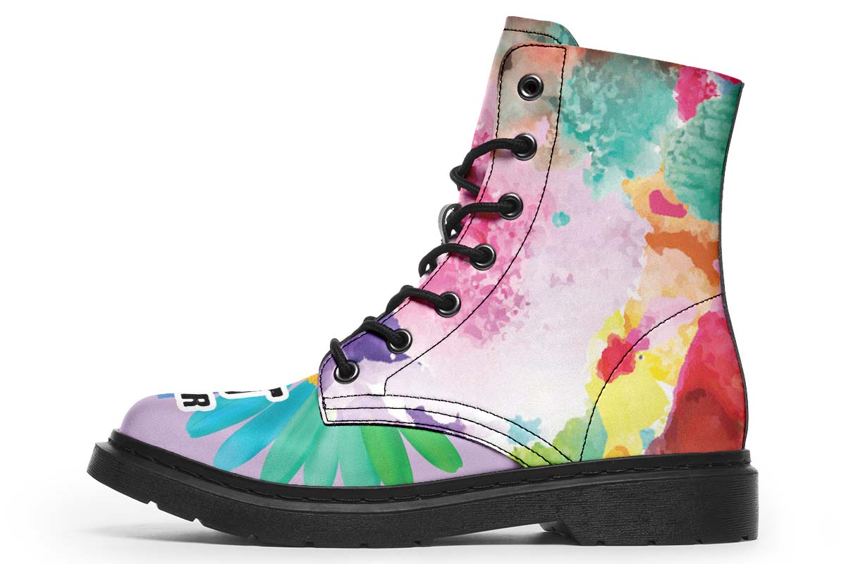 Rainbow Art Teacher Boots