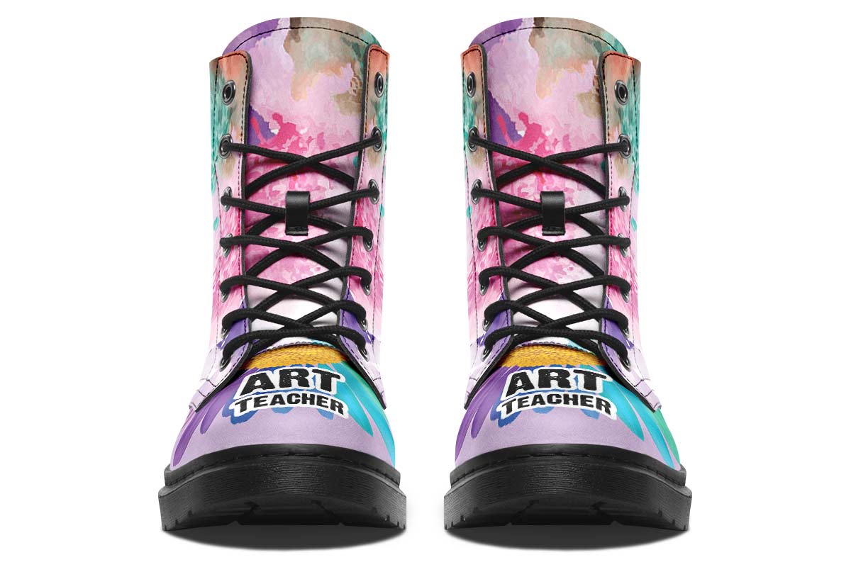 Rainbow Art Teacher Boots