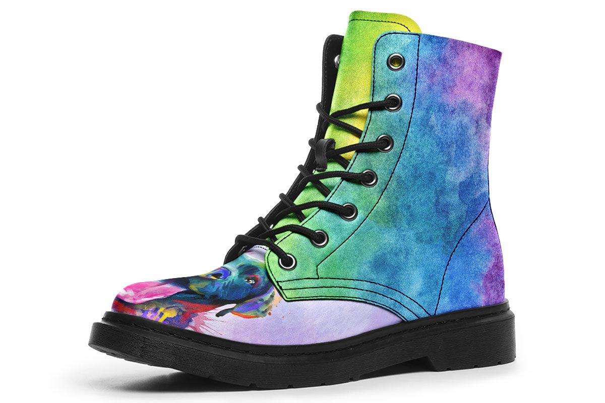 Rainbow Black Lab Boots