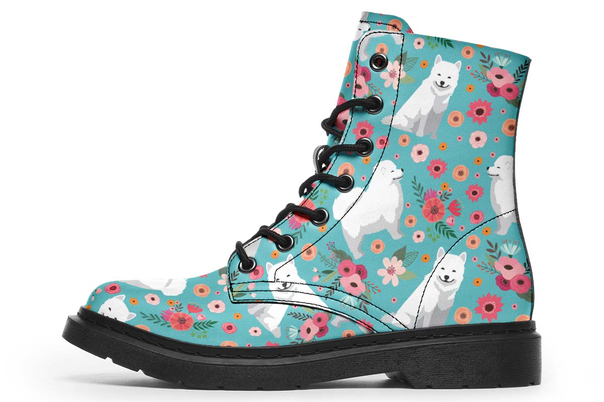 Samoyed Flower Boots
