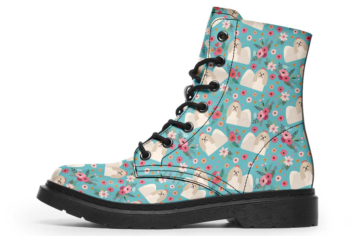 Shih Tzu Flower Boots