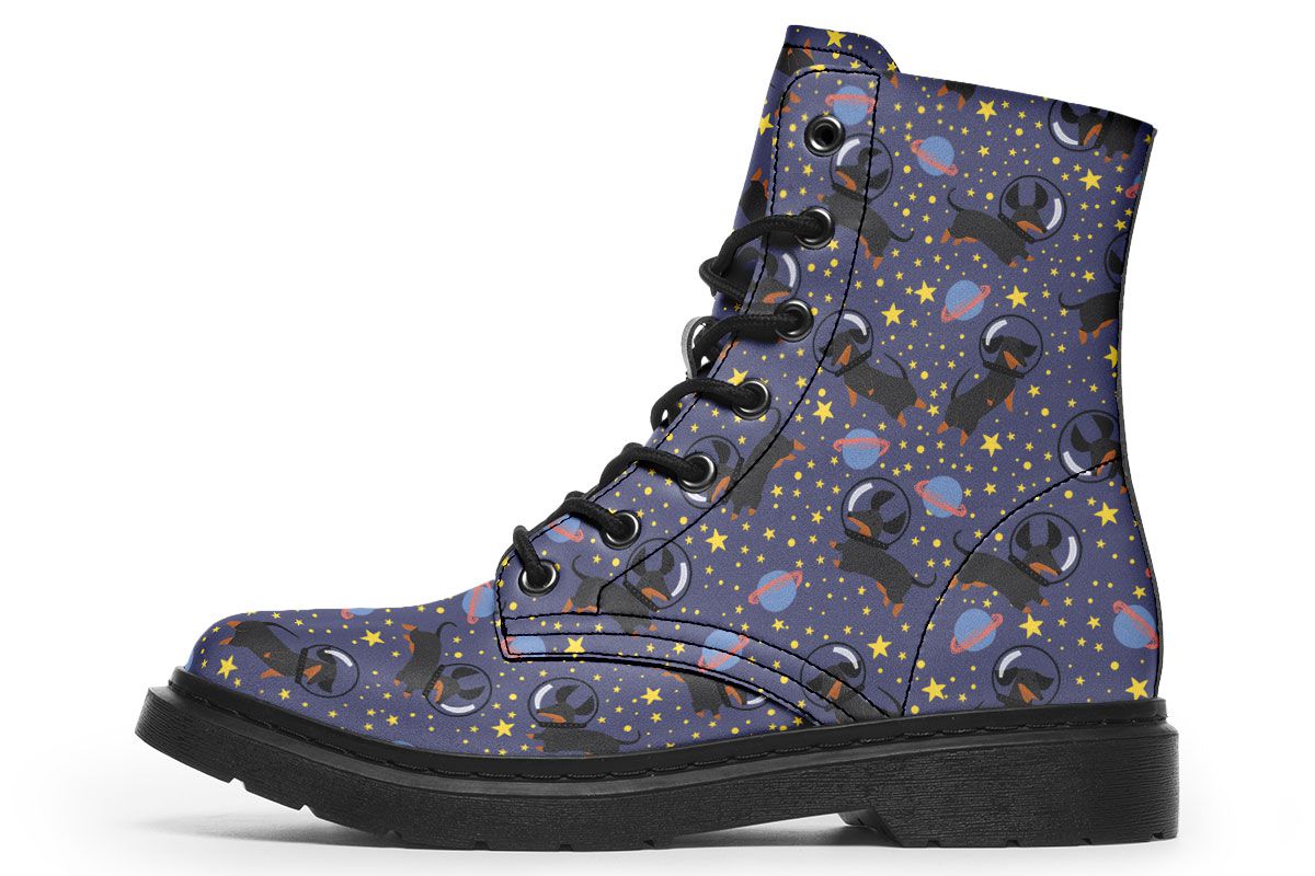 Space Black Dachshund Boots