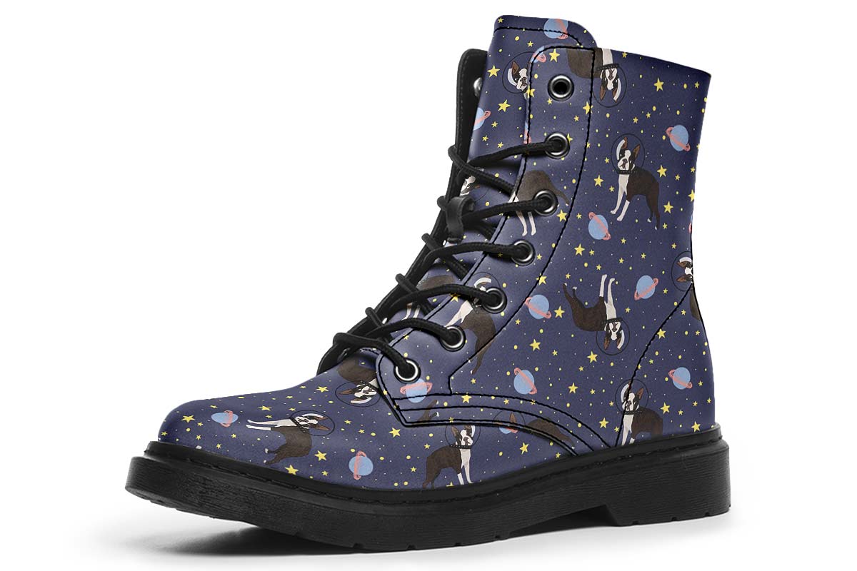 Space Boston Terrier Boots