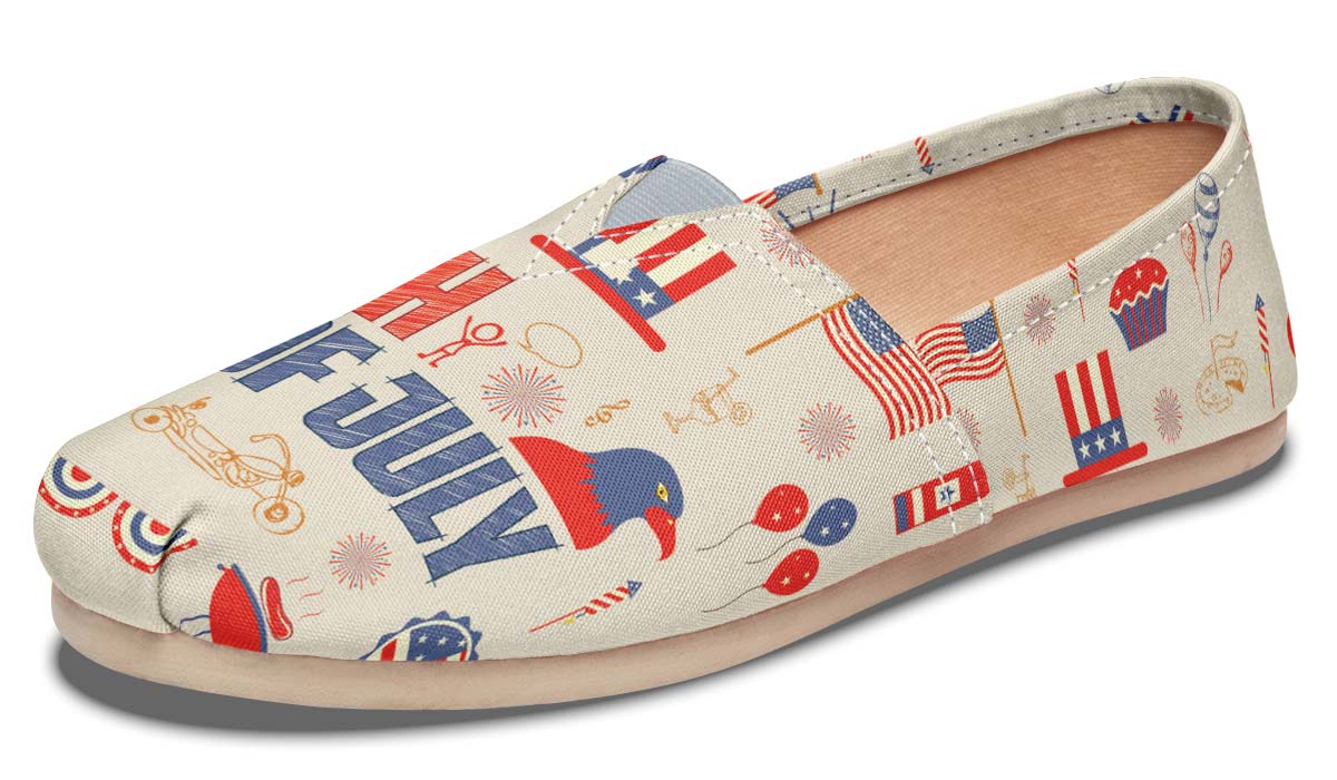 4th of July Pattern Casual Shoes
