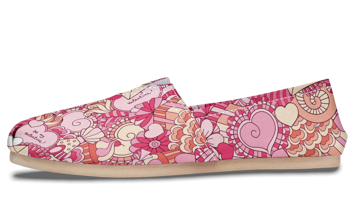 Abstract Valentine's Day Casual Shoes