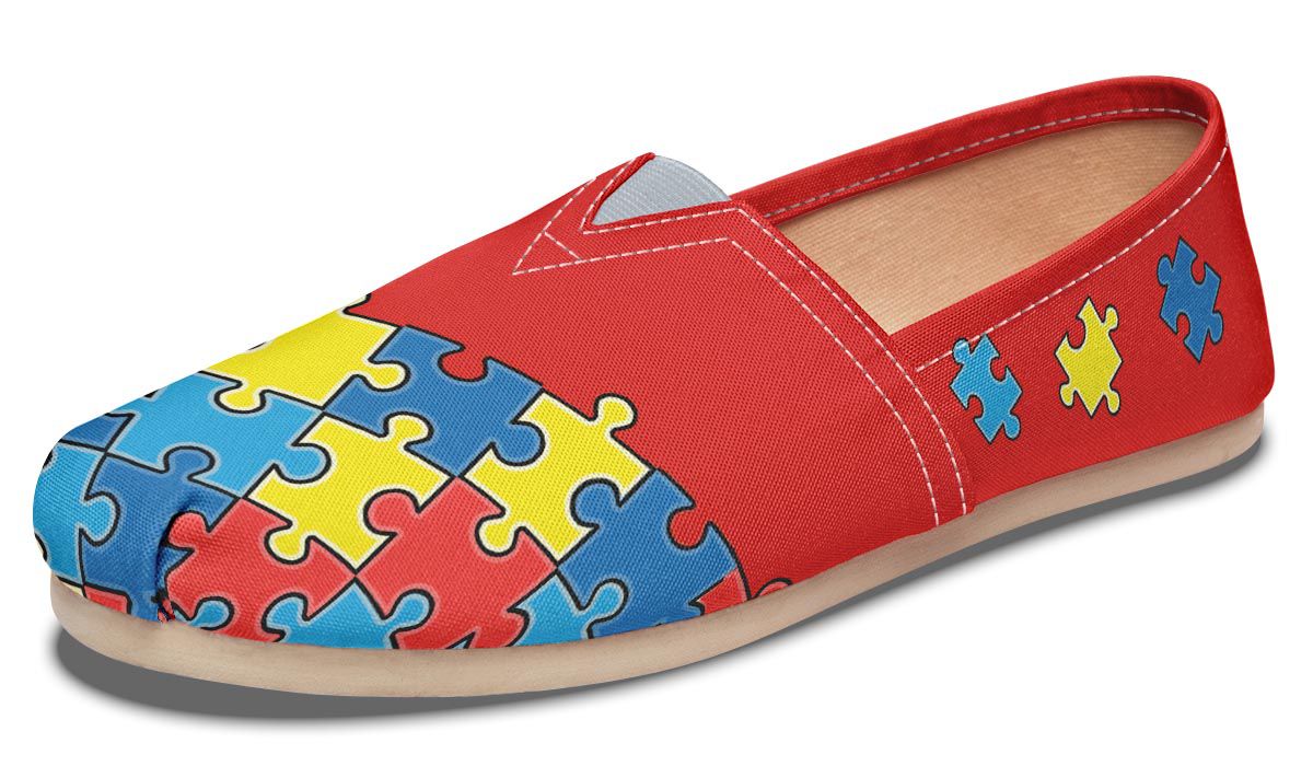 Autism Awareness Puzzle Casual Shoes