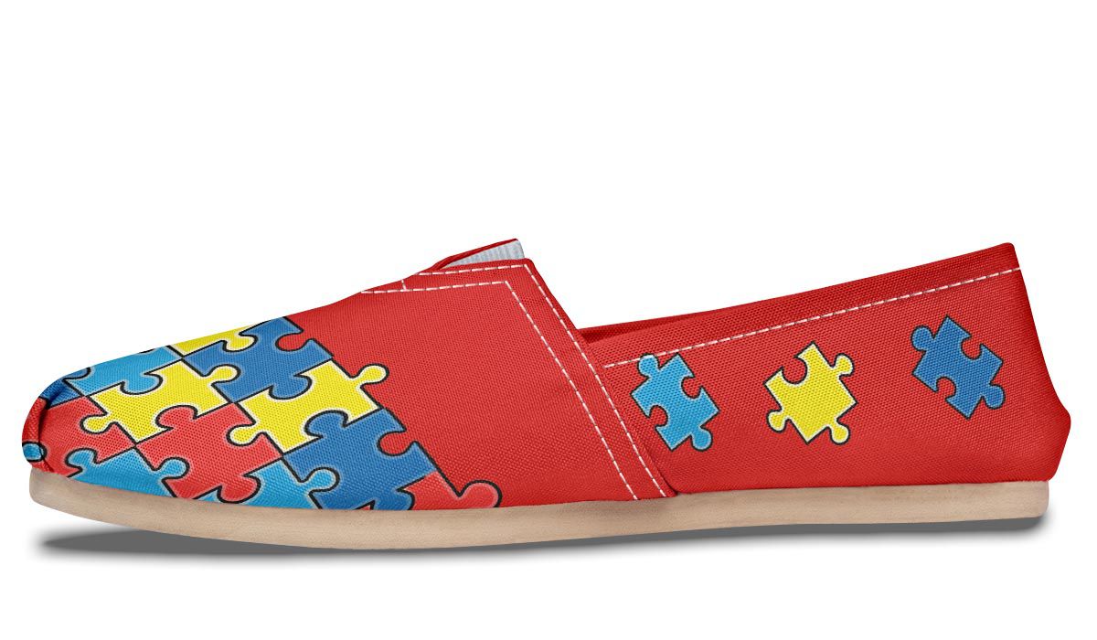 Autism Awareness Puzzle Casual Shoes
