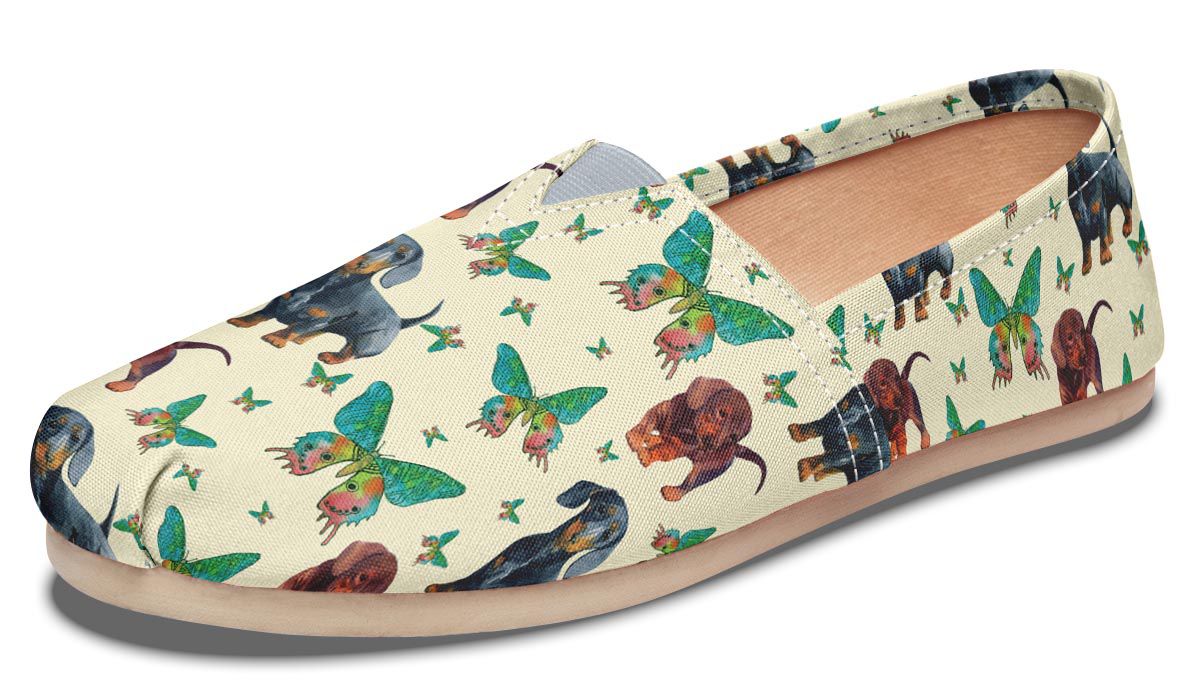 Butterfly Dachshund Casual Shoes