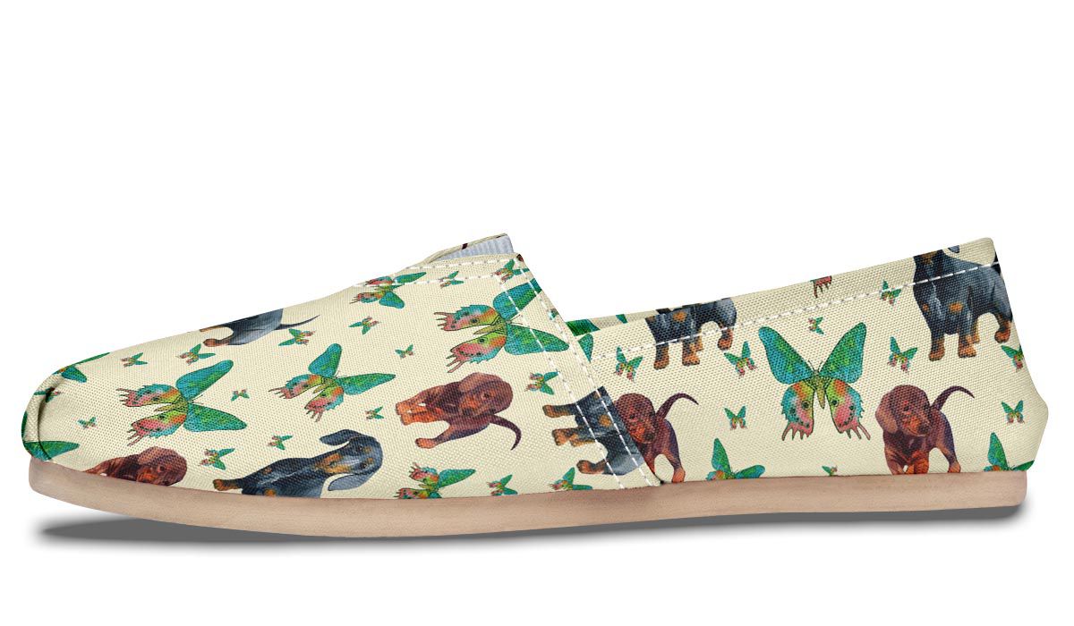 Butterfly Dachshund Casual Shoes