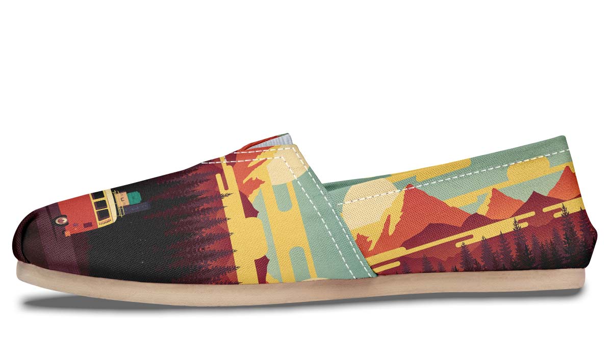 Camping Sunset Casual Shoes