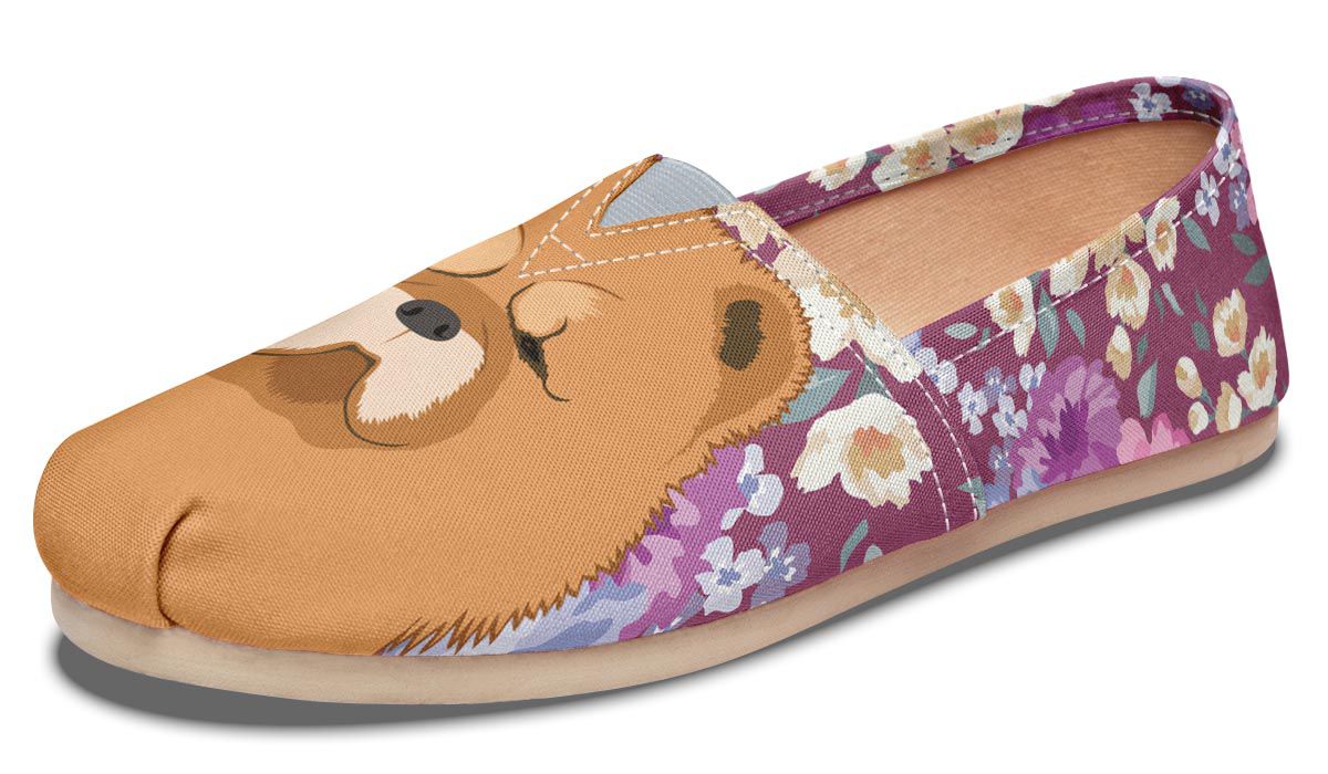 Chow Chow Dog Portrait Casual Shoes