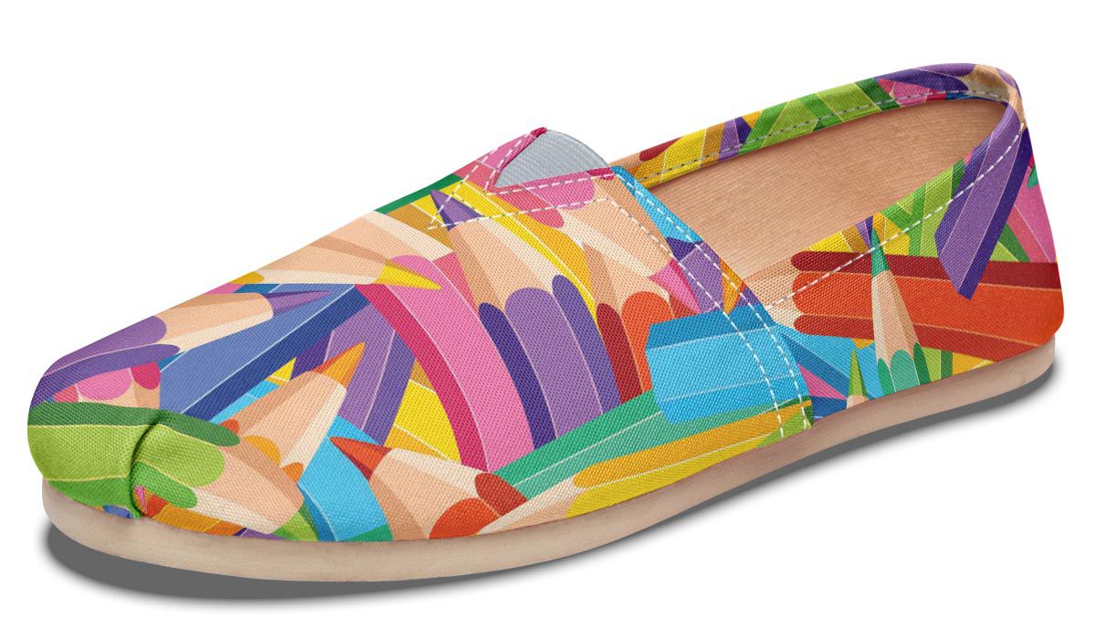 Colorful Pencils Casual Shoes
