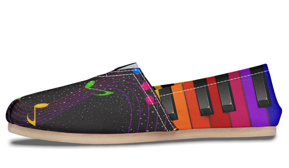 Colorful Piano Casual Shoes