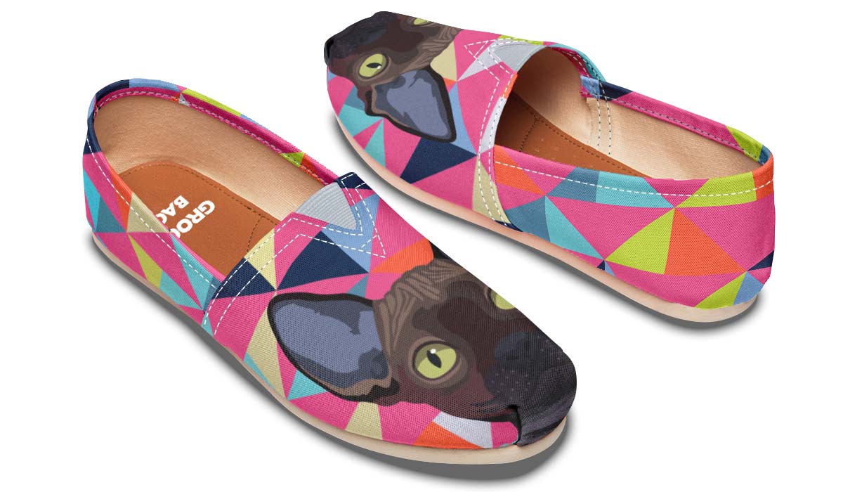 Colorful Sphynx Cat Casual Shoes