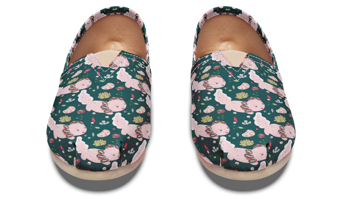 Cute Axolotl Pattern Casual Shoes