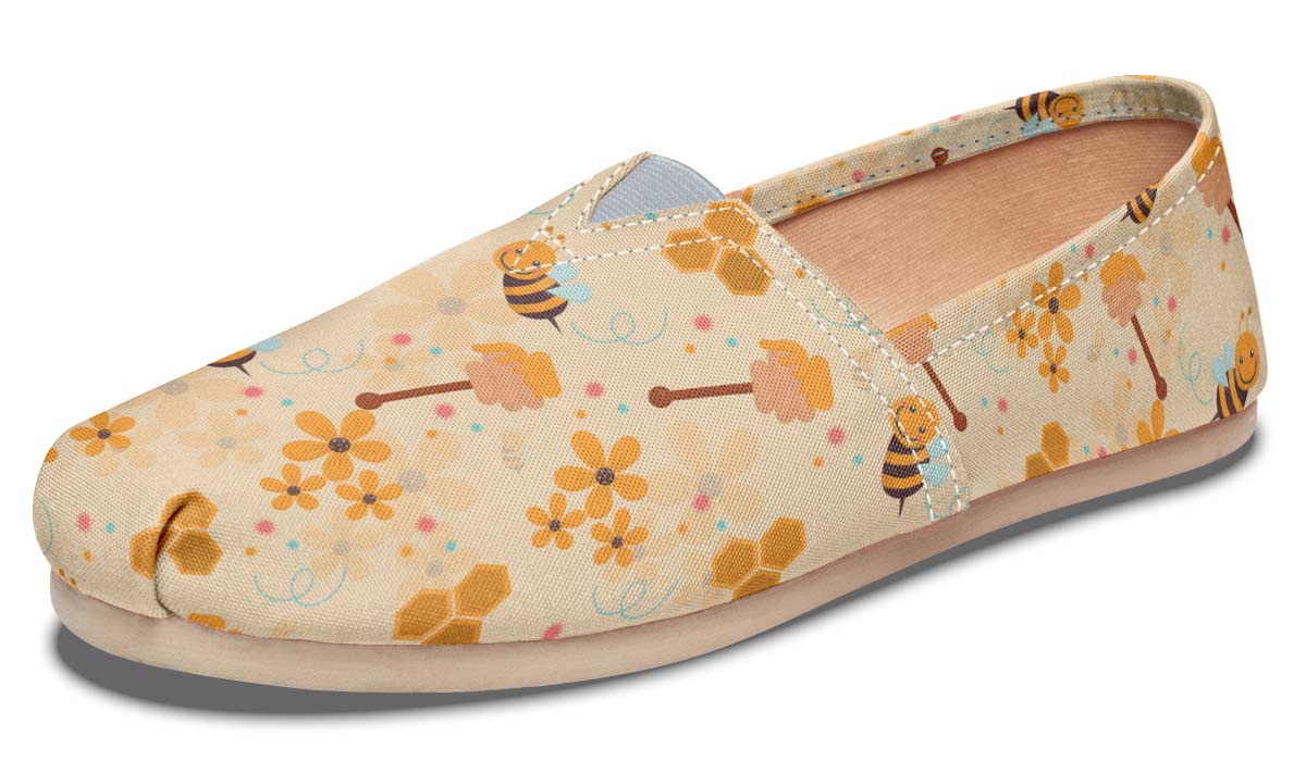 Cute Bumblebee Pattern Casual Shoes