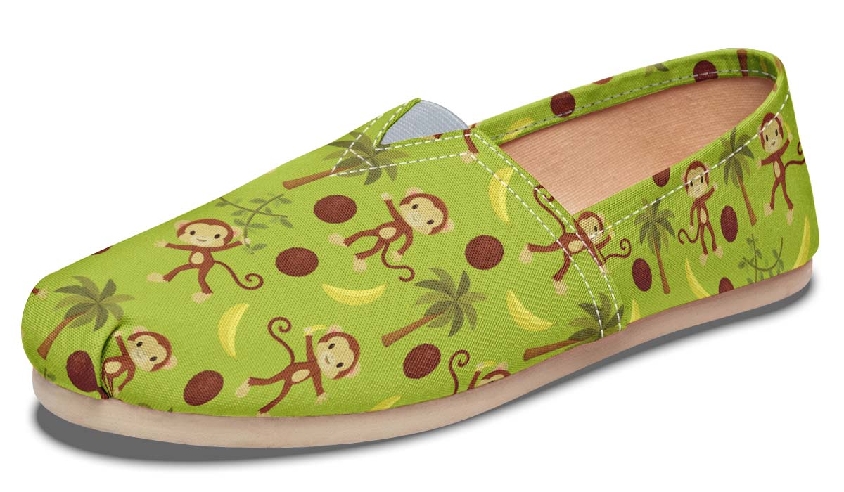 Cute Monkey Pattern Casual Shoes