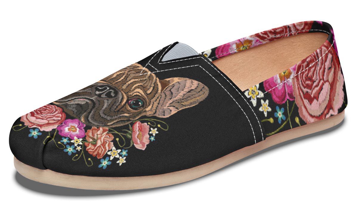 Embroidery Dog Casual Shoes