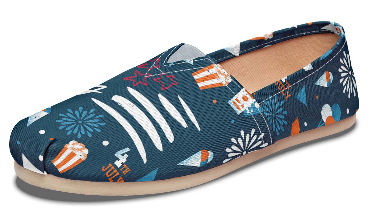 Festive Fourth of July Casual Shoes
