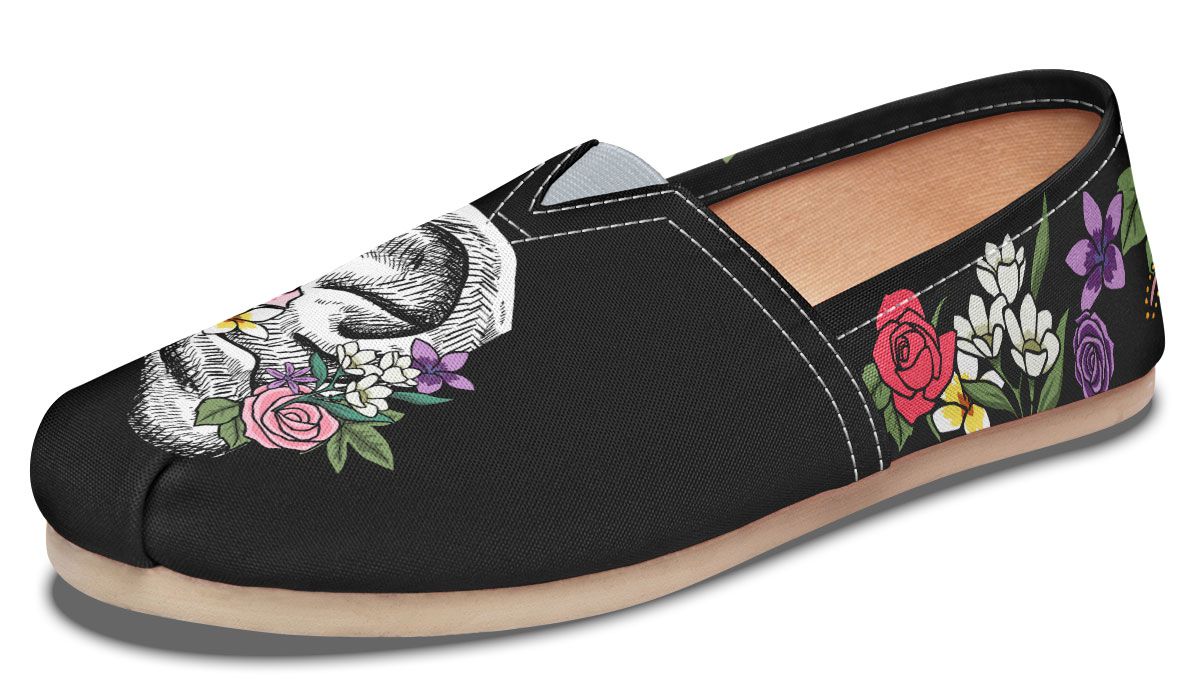 Floral Anatomy Ear Casual Shoes