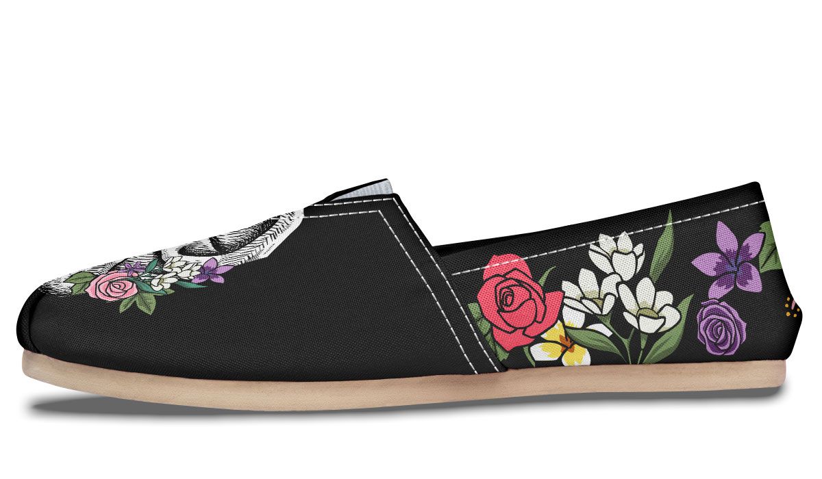 Floral Anatomy Ear Casual Shoes