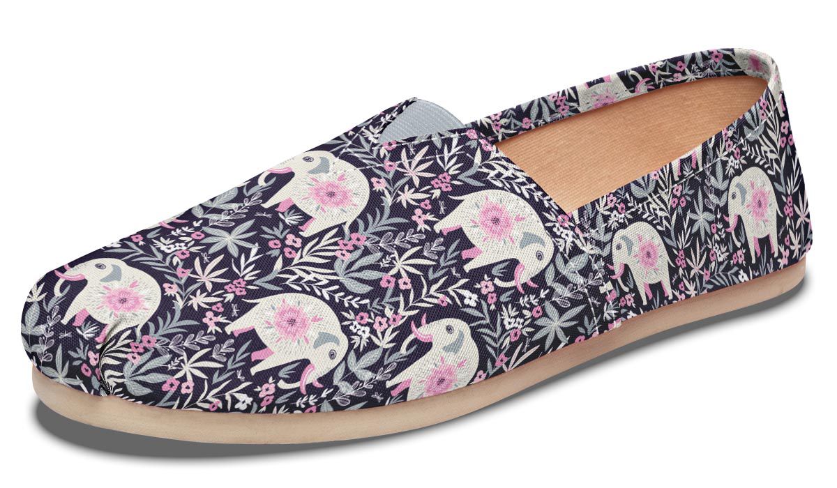 Floral Elephant Casual Shoes