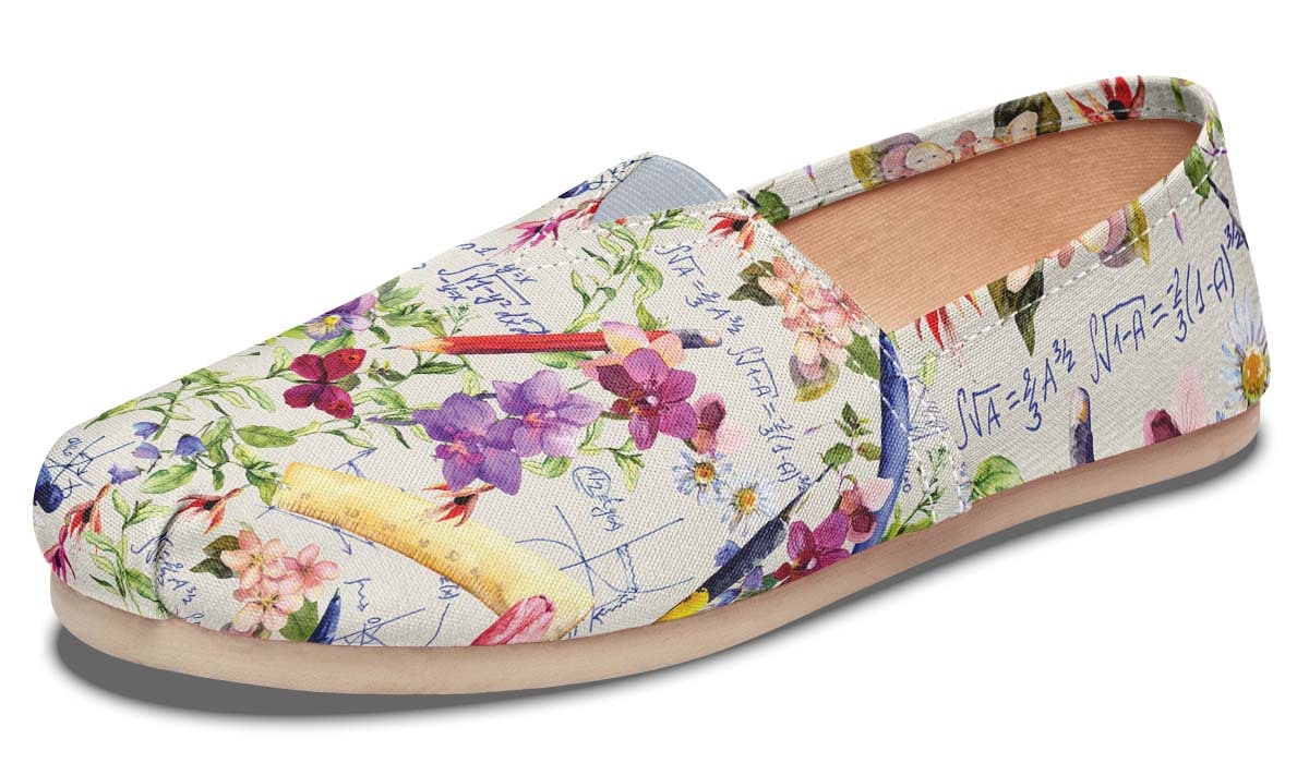 Floral Math Casual Shoes