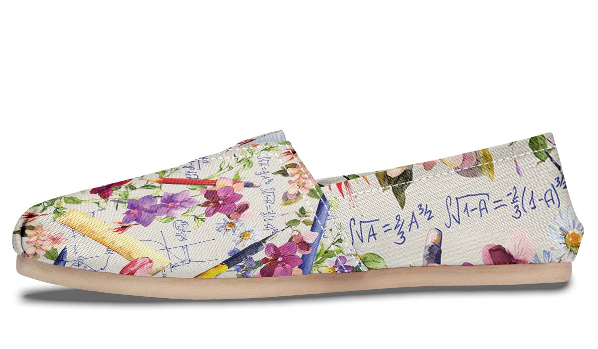 Floral Math Casual Shoes