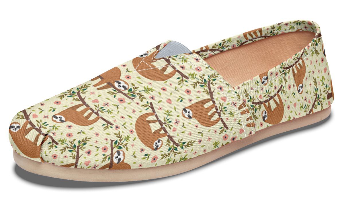 Floral Sloth Casual Shoes