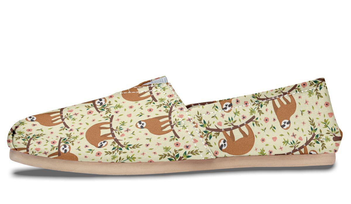 Floral Sloth Casual Shoes