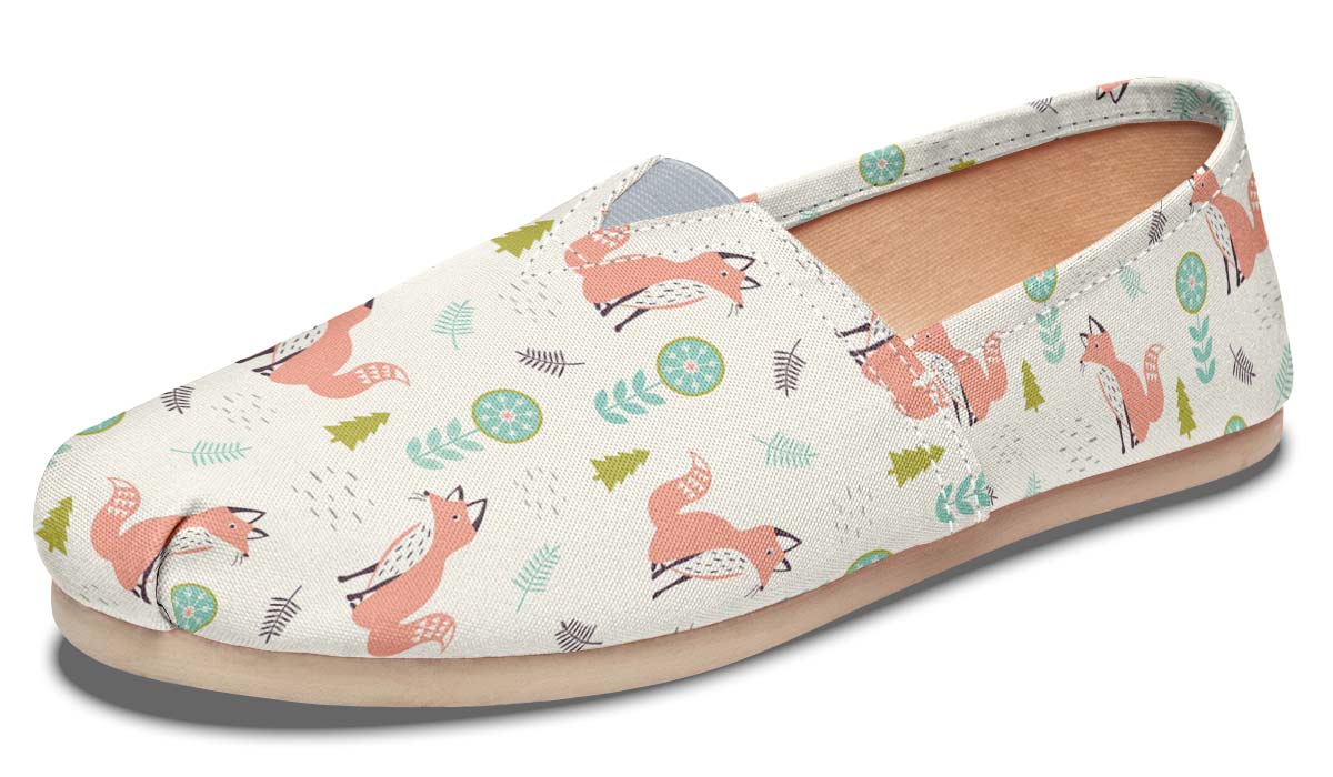 Fox Pattern Casual Shoes