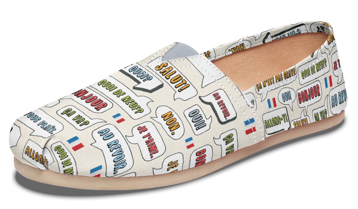 French Phrases Casual Shoes