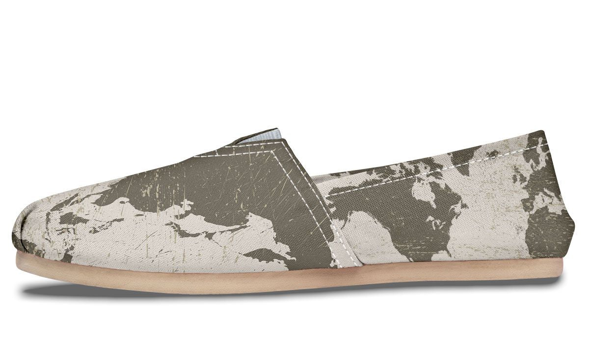 Geography Map Casual Shoes