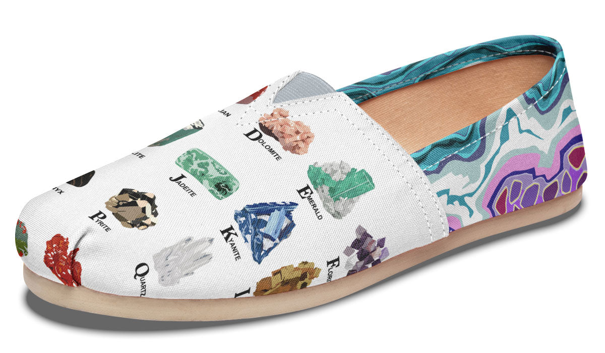 Geology Alphabet Casual Shoes
