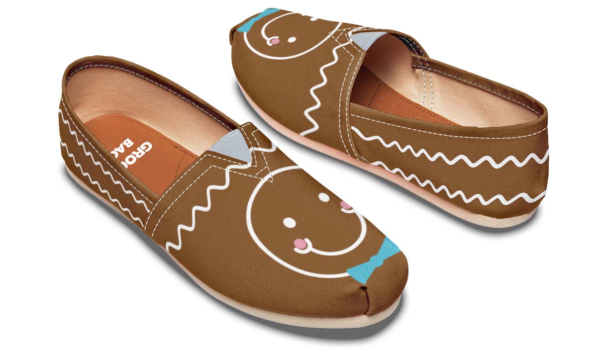 Gingerbread Man Christmas Casual Shoes