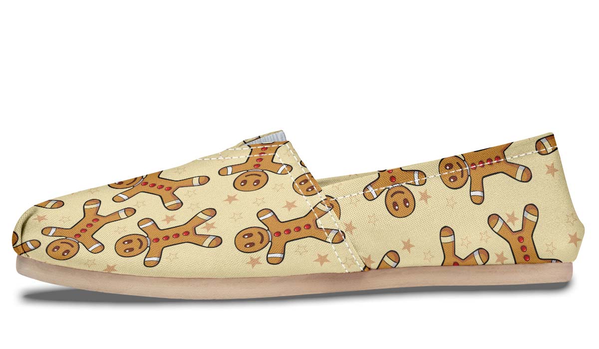 Gingerbread Pattern Casual Shoes