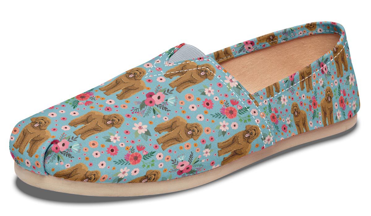 Goldendoodle Flower Casual Shoes