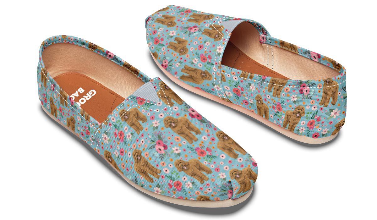 Goldendoodle Flower Casual Shoes