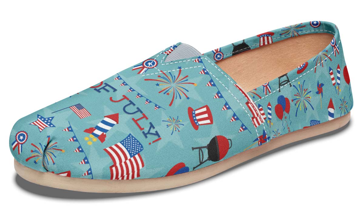 Happy Fourth of July Casual Shoes