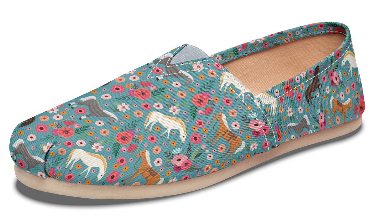 Horse Flower Casual Shoes