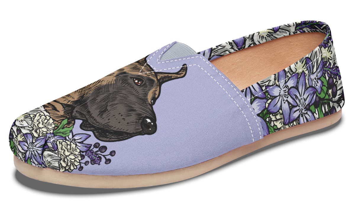 Illustrated Great Dane Casual Shoes