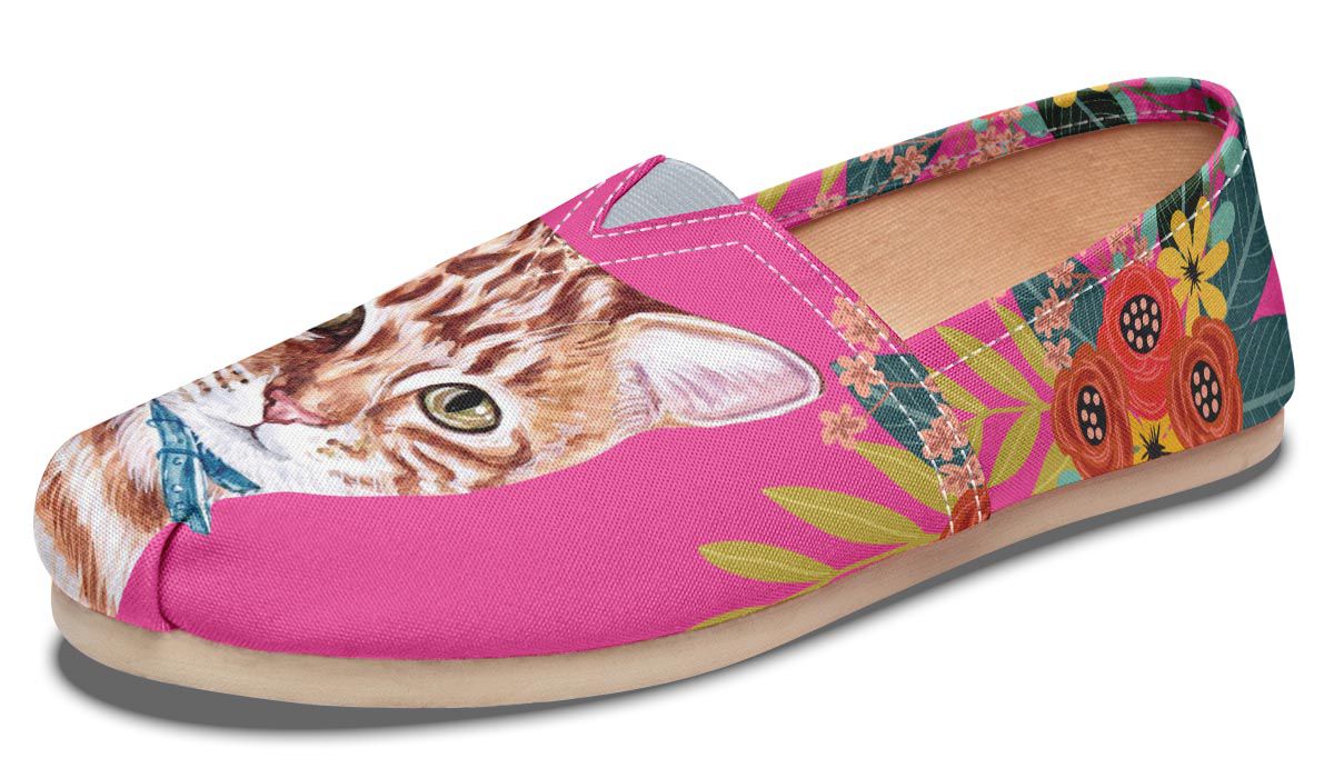Joyful Tabby Cat Casual Shoes