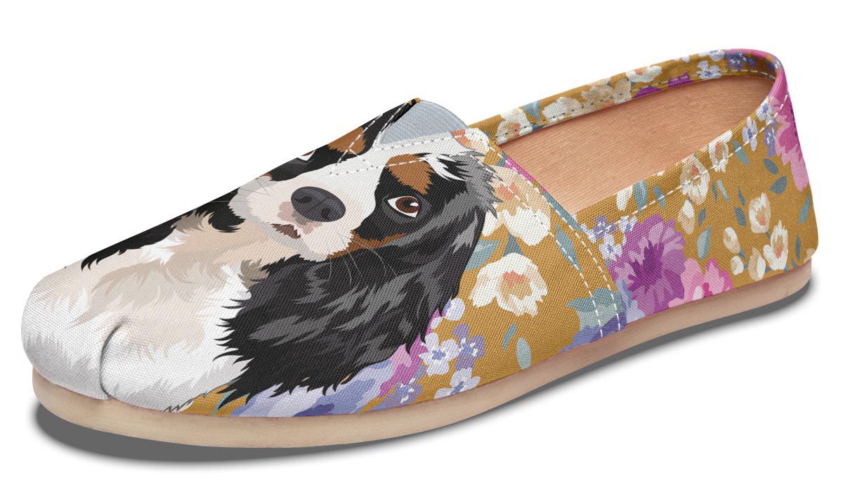 King Charles Spaniel Dog Portrait Casual Shoes