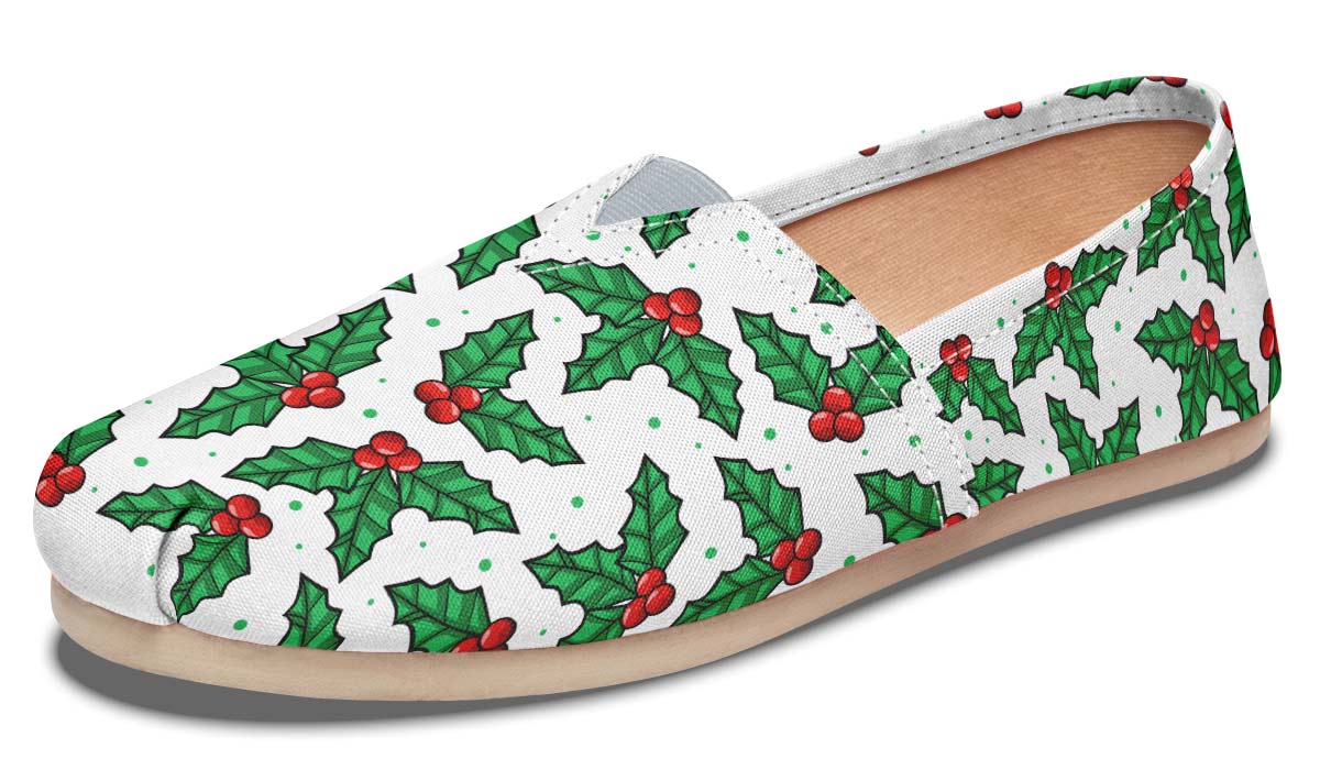 Mistletoe Pattern Casual Shoes