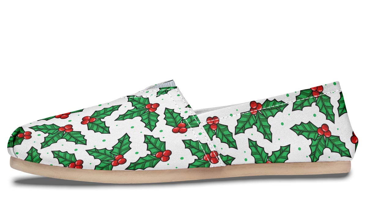 Mistletoe Pattern Casual Shoes