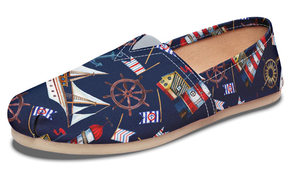 Nautical Pattern Casual Shoes