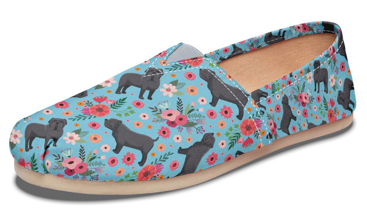 Neapolitan Mastiff Flower Causal Shoes