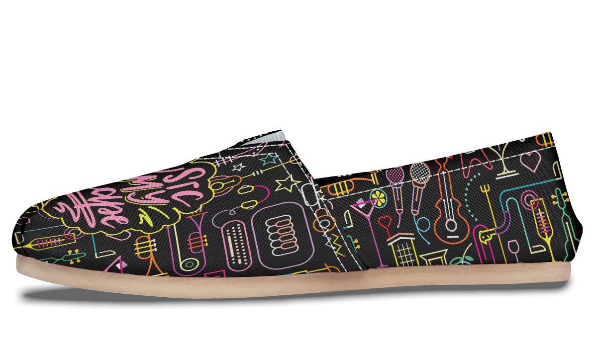 Neon Music Casual Shoes
