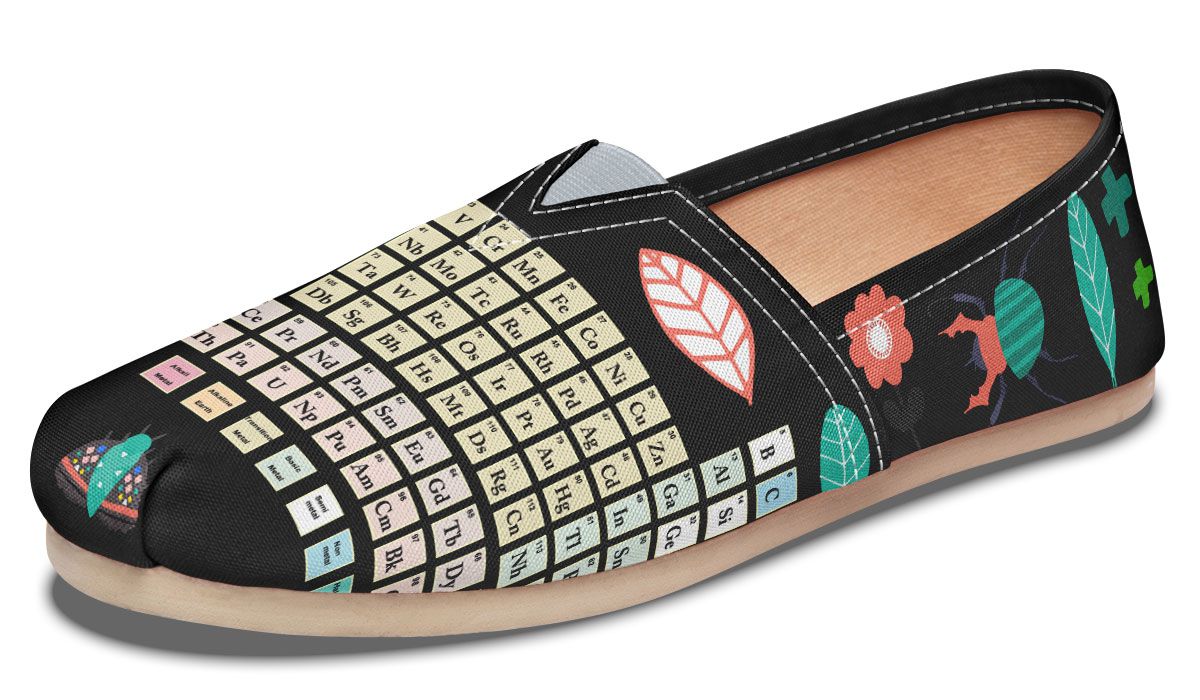 Periodic Table Bugs Casual Shoes
