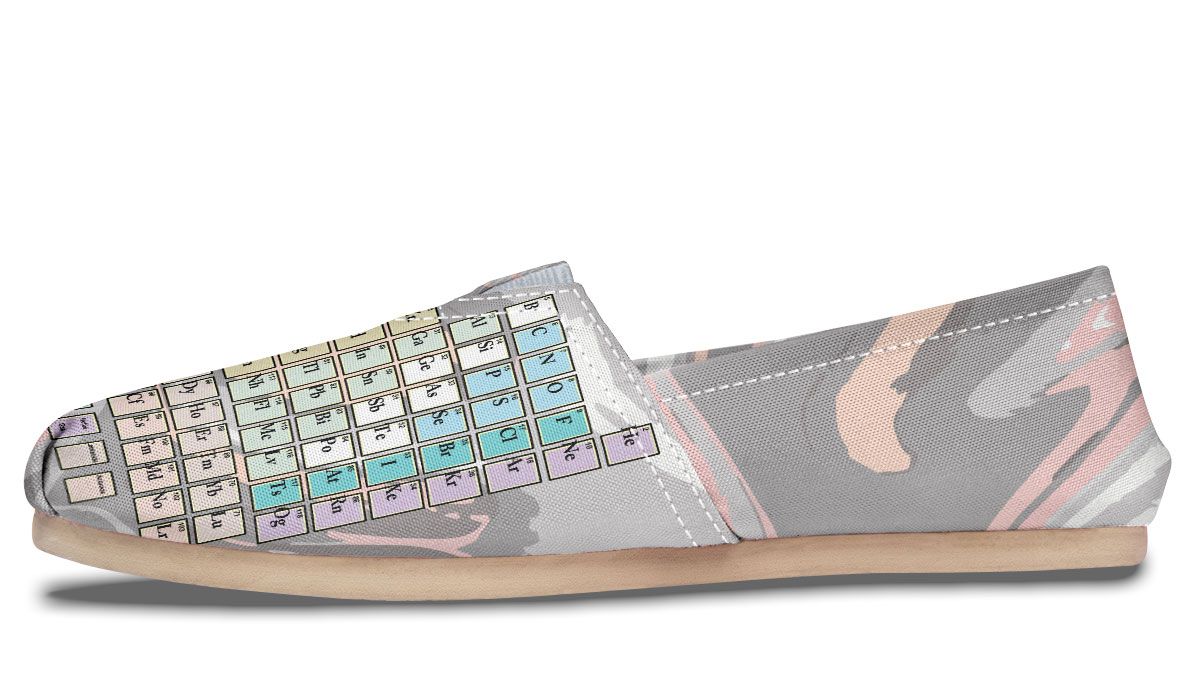 Periodic Table Marble Casual Shoes